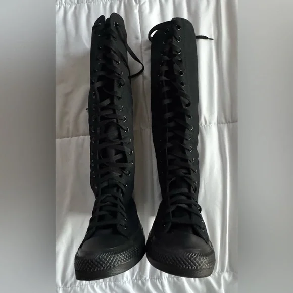 Converse Chuck Taylor All Star XXHi 7.5
Women/5.5 Men Black Knee Hi Punk Grunge - Picture 7 of 13